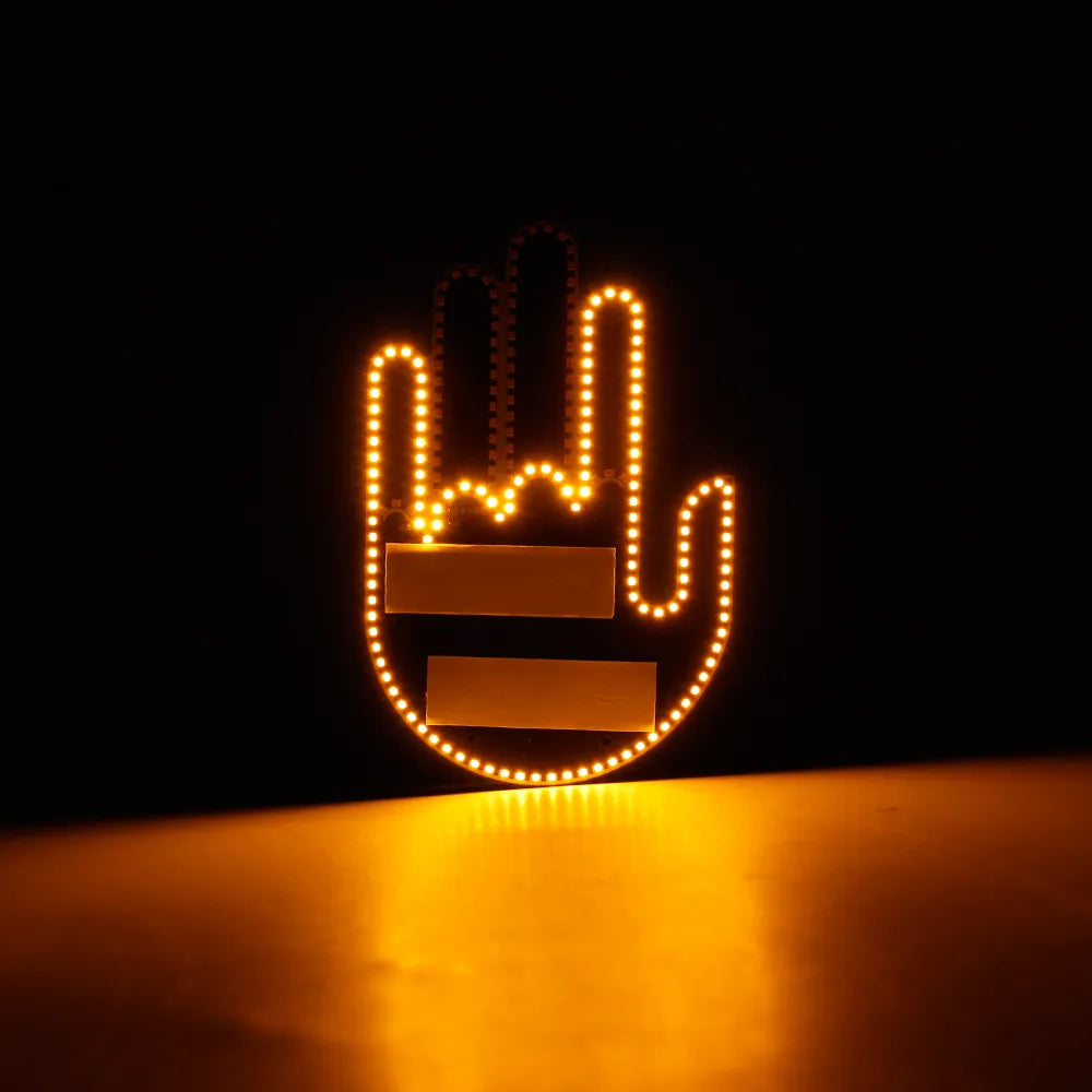 Funny Car Gesture LED Finger Light
