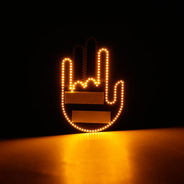 Funny Car Gesture LED Finger Light