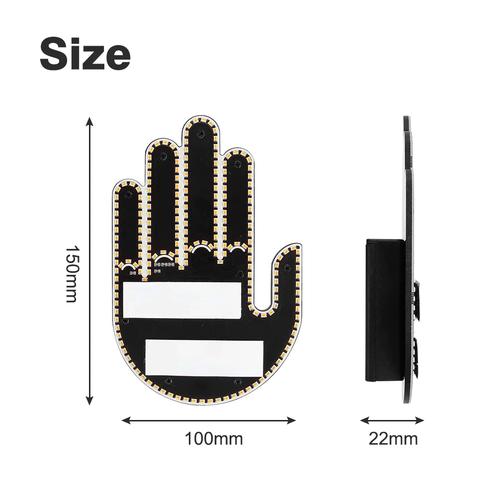 Funny Car Gesture LED Finger Light