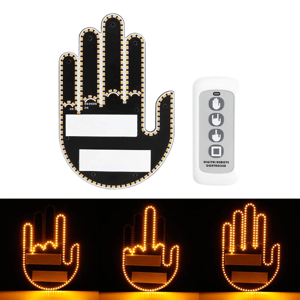 Funny Car Gesture LED Finger Light