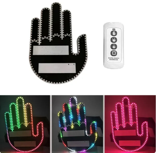 Funny Car Gesture LED Finger Light