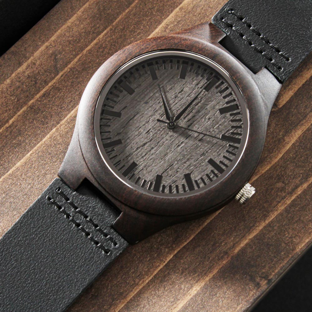 To My Dad Engraved Wooden Watch | You Are My Inspiration | Gift For Dad From Son