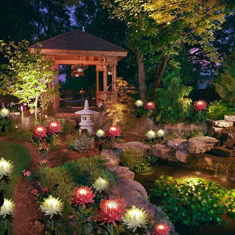 🔥Last Day 49% OFF🔥 - Chrysanthemum Solar Garden Light💐
