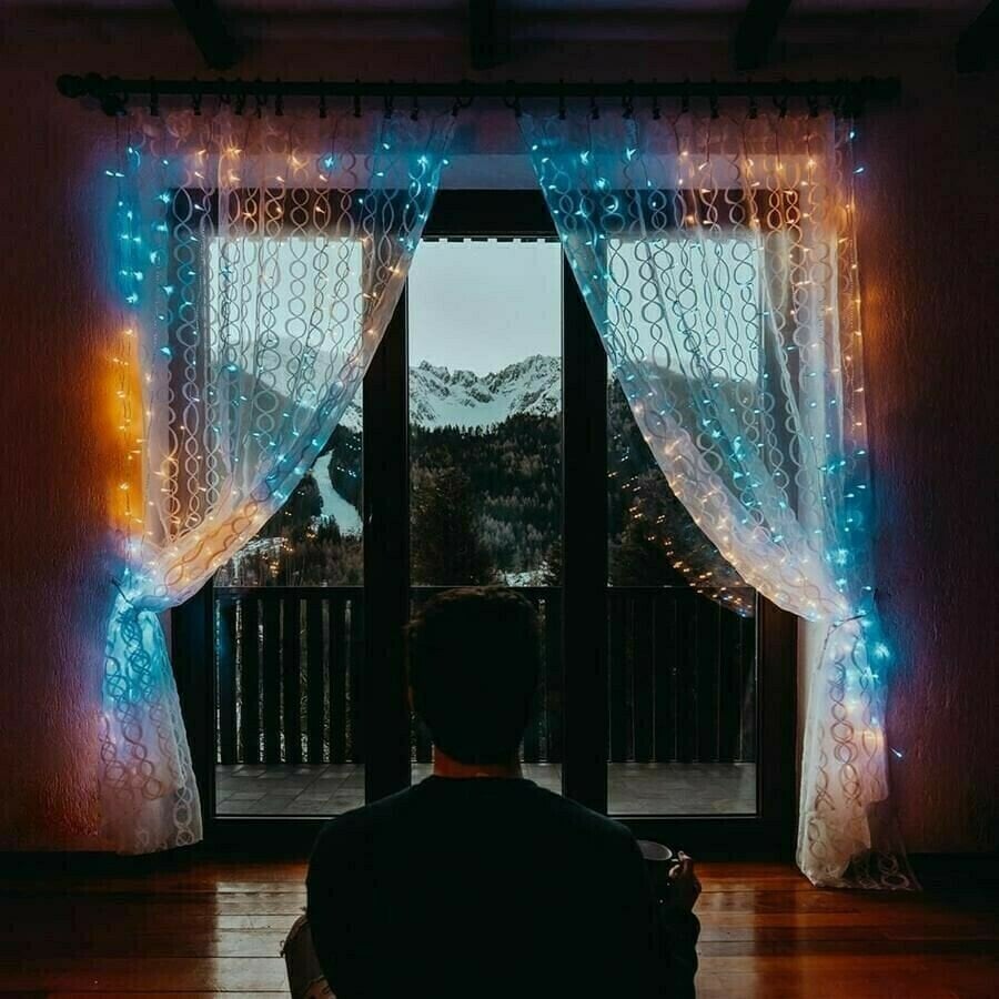 🌈Smart Custom LED Decorative Rainbow curtain lights