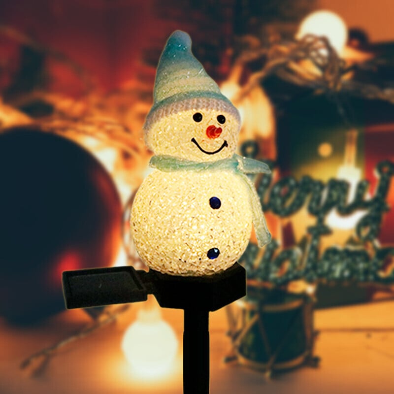 🔥Last day 70% off🔥 -- Waterproof solar snowman lamp