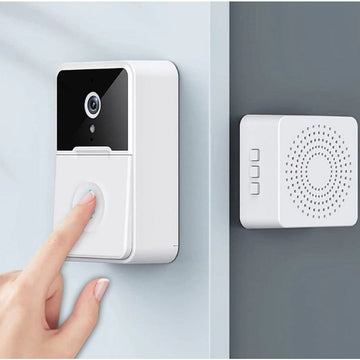 Mini doorbell, smart doorbell, wireless connection , x smart home  App Android IOS,  HD camera with indoor receiver