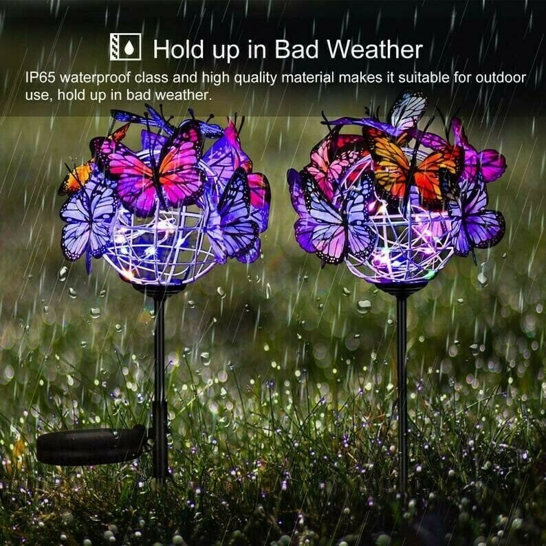 🔥70% OFF Sale Ends In Today🔥Solar Stake Lights Butterflies Decor Lights ( BUY 1 GET 1 )