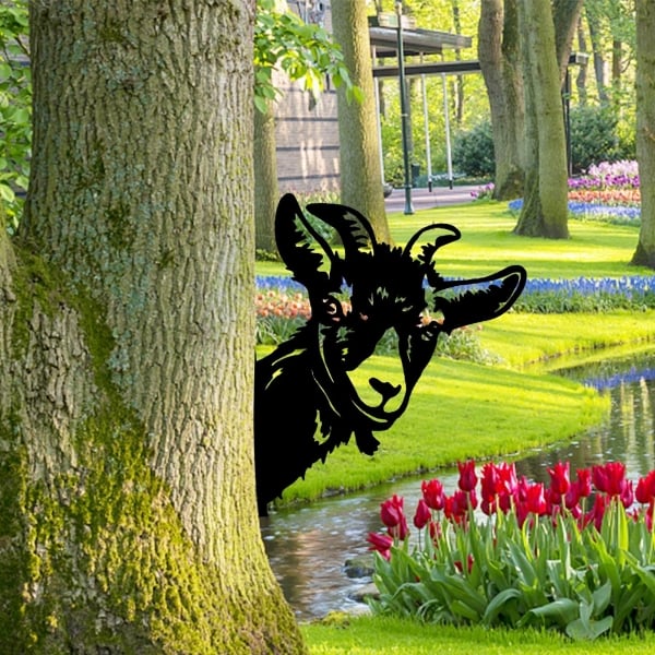 🔥LAST DAY 70% OFF🎁Peeping Metal Wall Decor Farm Wall Decor Outdoor Garden