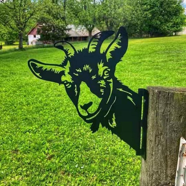 🔥LAST DAY 70% OFF🎁Peeping Metal Wall Decor Farm Wall Decor Outdoor Garden