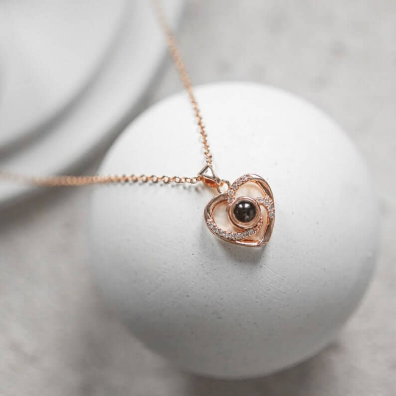 Personalisierte Fotoprojektions-Halskette