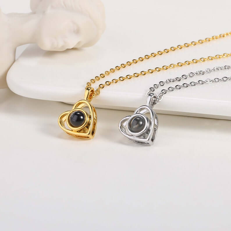 Personalisierte Fotoprojektions-Halskette