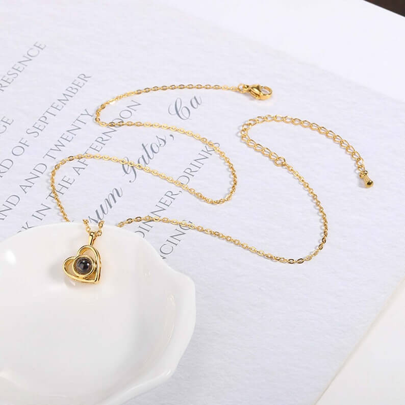 Personalisierte Fotoprojektions-Halskette