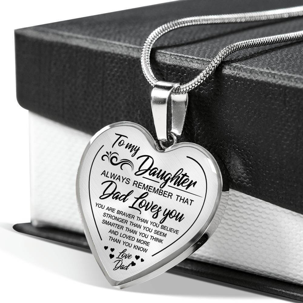 Heart Necklace - To my Daughter from Dad